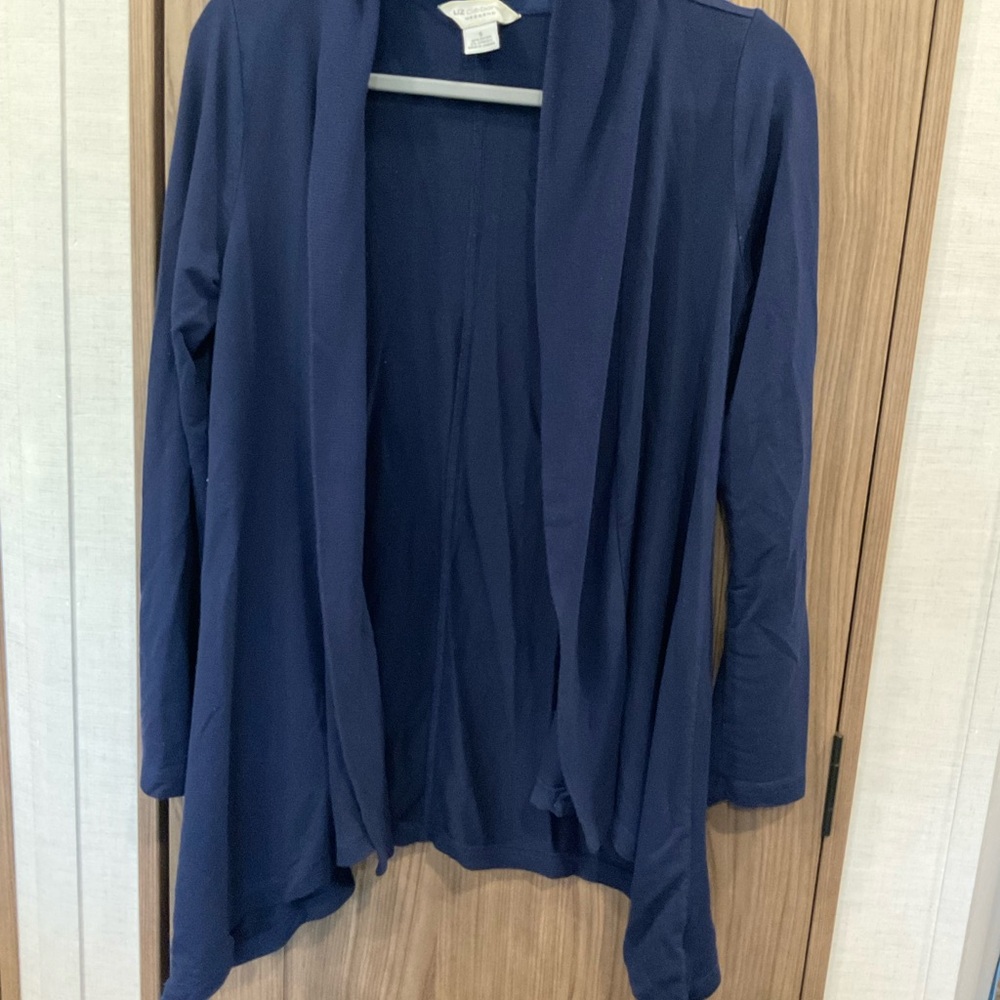 Liz Claiborne Weekend Womens Blue Open Sweater Size Small